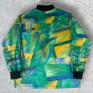 Vtg Erima Long Sleeve Goalie Goalkeeper #1 Padded Jersey‎ Football Soccer Sz XL